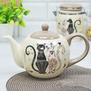 Чайник заварочный 0,9л "Парижские коты"