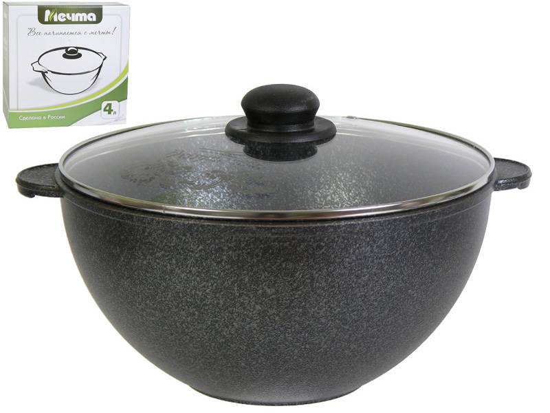 Казан 4л для плова Гранит star
