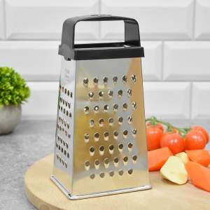 Терка 4-х гранная с пластиковой ручкой, 11*8,5*22см 521828