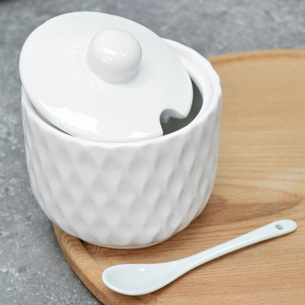 «Сахарница 520мл с ложкой "Жемчужная волна"» - фото 2