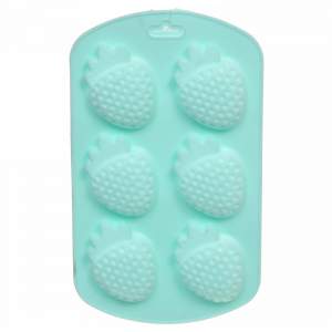 Форма для льда силиконовая "Клубнички" 19*11см