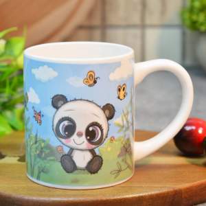 Кружка 220мл Панда и бабочки