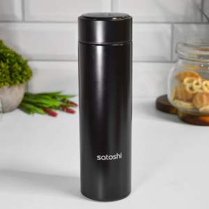 Термос-кружка 0,45л нерж с датчиком температуры SATOSHI