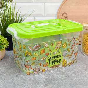 Набор для пикника на 4 персоны в контейнере 6,5л "Summer time"