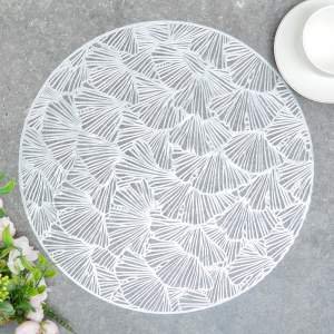 Салфетка подстановочная 38см MONICA Iv6A2074, серебро (12шт/уп)