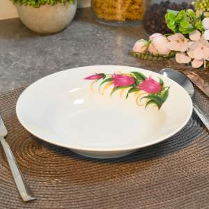 Тарелка 200мм глубокая форма Идиллия Колокольчики